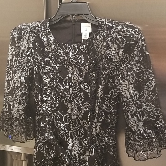 💕VAMPIRE'S WIFE x H&M💕 Silver Lace Mini Dress - Picture 16 of 17